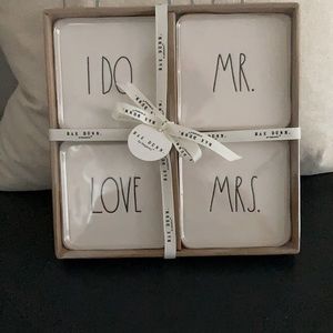 Rae Dunn “I DO” Coaster Set (NWT)
